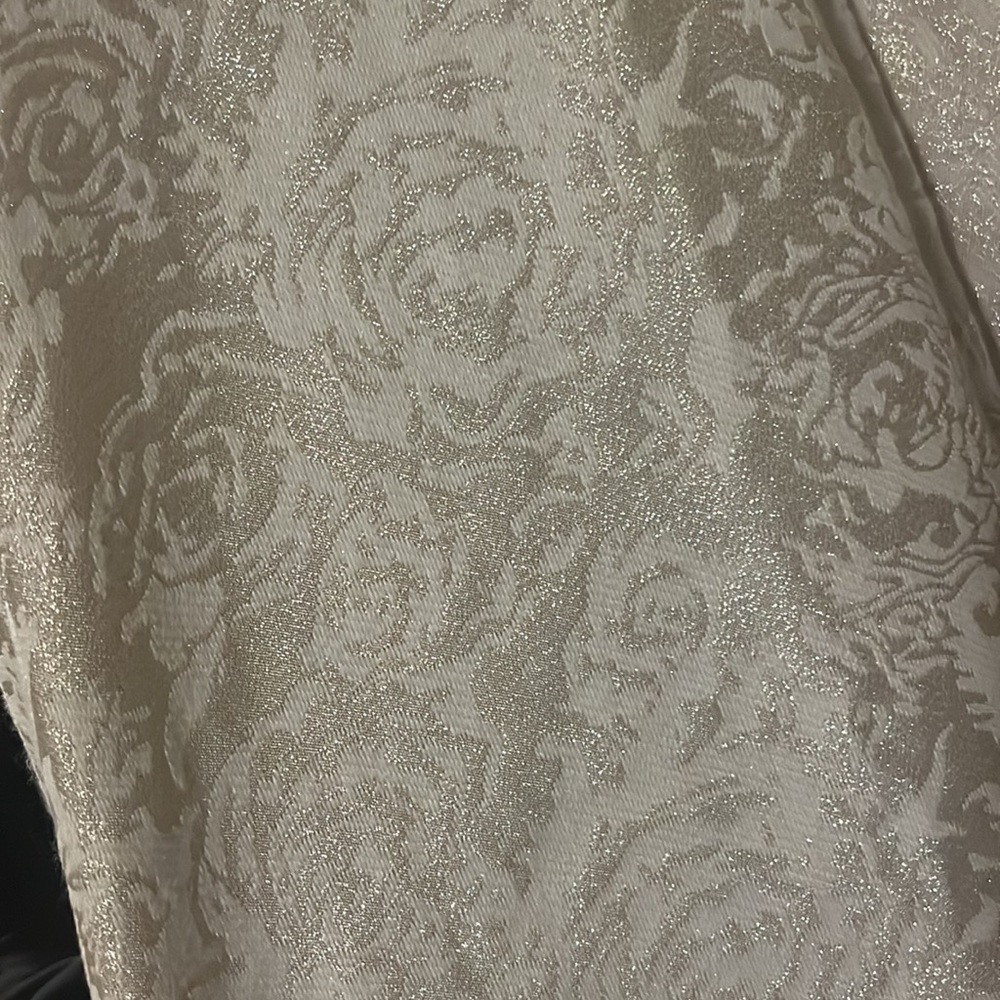 WINDSOR: Ivory, gold design sparkly long dress - Picture 5 of 10